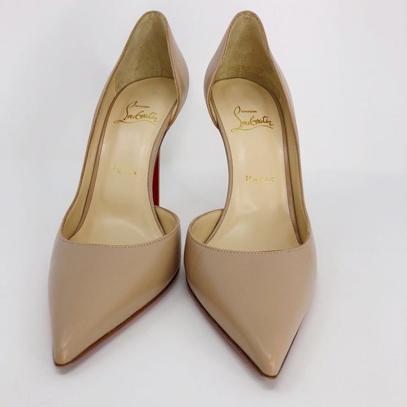 Christian Louboutin Iriza 100mm Half-d'Orsay Red Sole High-Heel Pumps - Picture 14 of 16